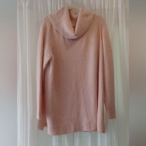 NWT Cowl Neck Soft Pink Cozy Sweater - Calvin Klein